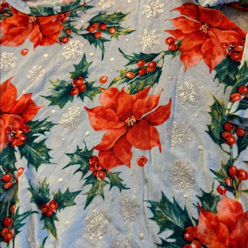 Winter Lily‎ Ruffled Christmas Winter Holiday Long Sleeve Bubble Romper size 2T